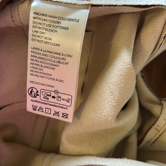 Free People We The Free Uptown High Rise Faux Leather Pant Brown Sz 8 - Picture 13 of 16